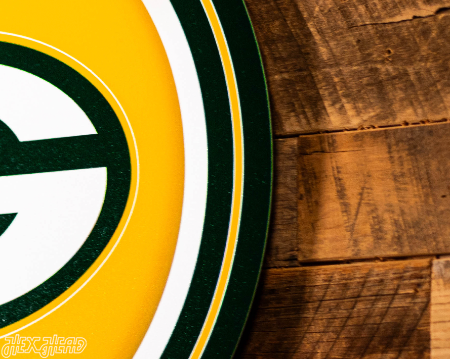 VARSITY Collection- Single Layer Green Bay Packers Metal Wall Art