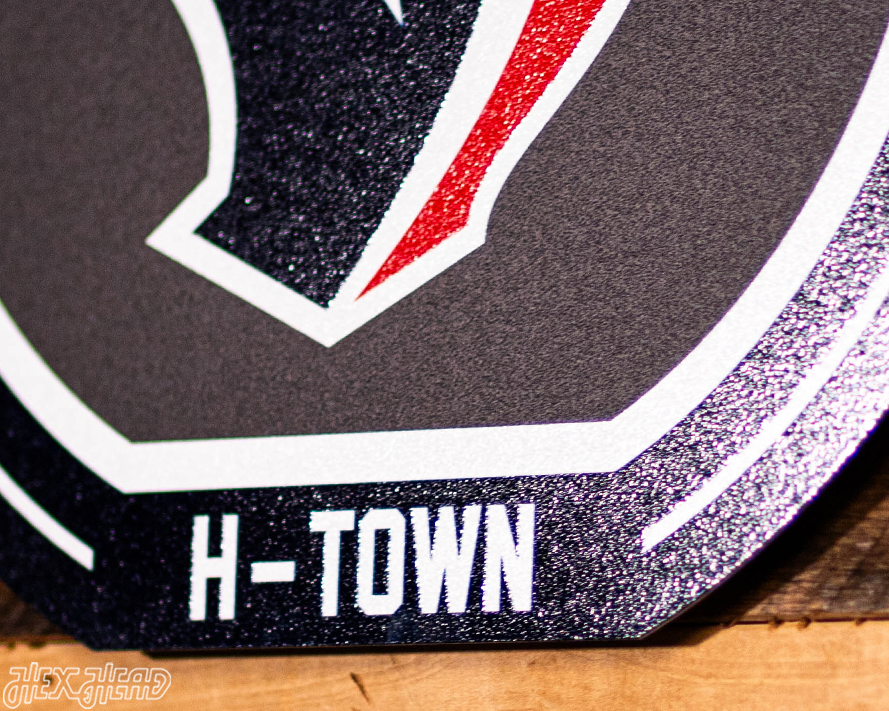 VARSITY Collection- Single Layer Houston Texans Metal Wall Art