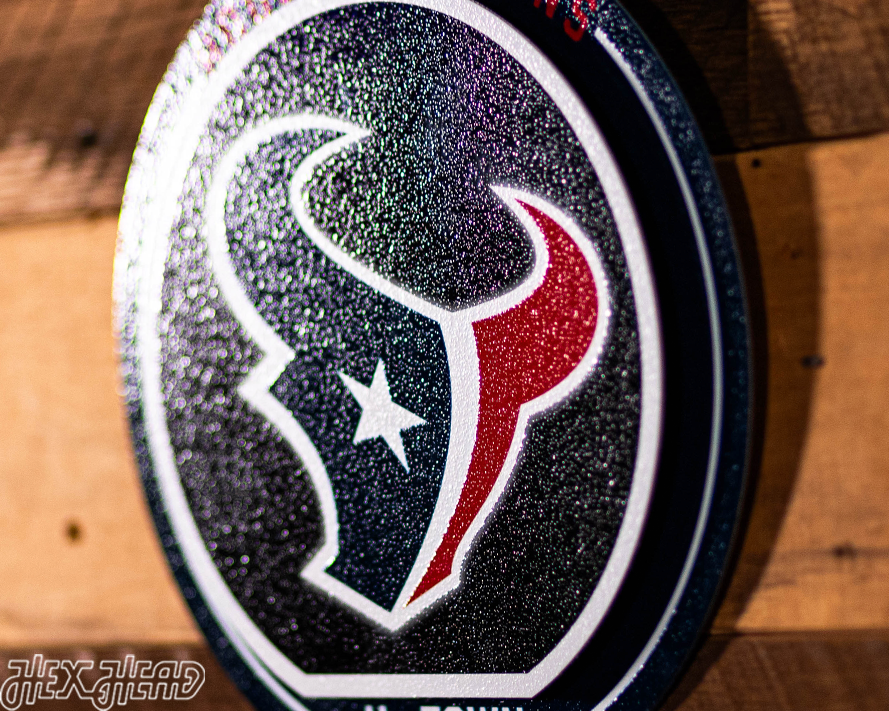 Houston Texans "Double Play" On the Shelf or on the Wall Art