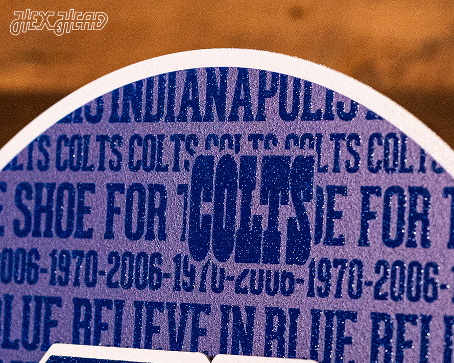 Indianapolis Colts CRAFT SERIES 3D Embossed Metal Wall Art