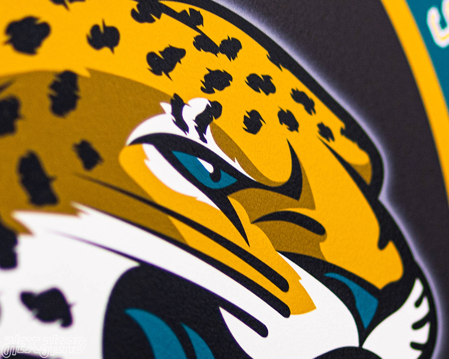 VARSITY Collection- Single Layer Jacksonville Jaguars Metal Wall Art