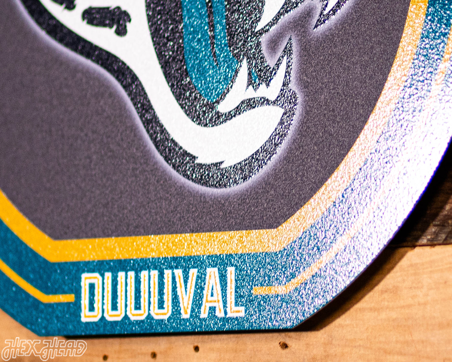 VARSITY Collection- Single Layer Jacksonville Jaguars Metal Wall Art