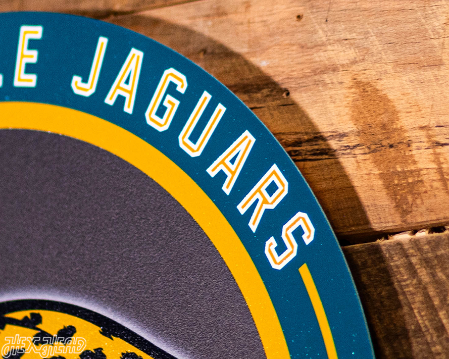 VARSITY Collection- Single Layer Jacksonville Jaguars Metal Wall Art