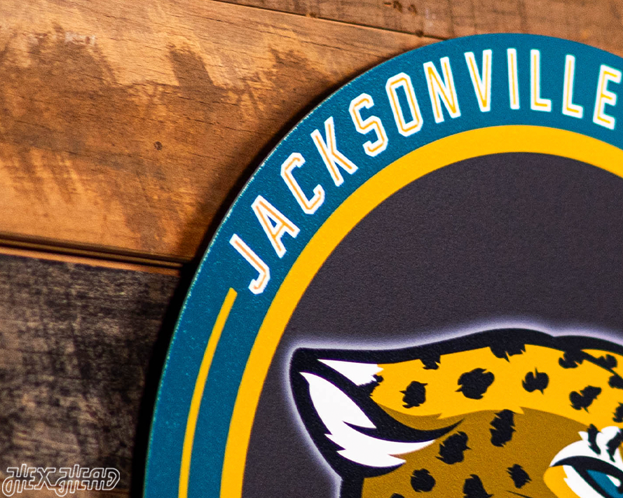 VARSITY Collection- Single Layer Jacksonville Jaguars Metal Wall Art