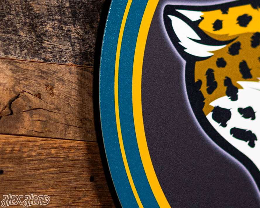 VARSITY Collection- Single Layer Jacksonville Jaguars Metal Wall Art