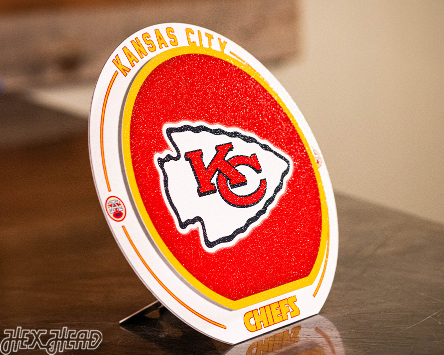 Kansas City Chiefs "Double Play" On the Shelf or on the Wall Art