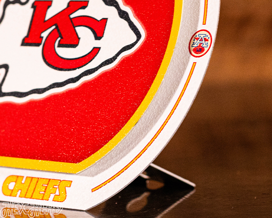 Kansas City Chiefs "Double Play" On the Shelf or on the Wall Art