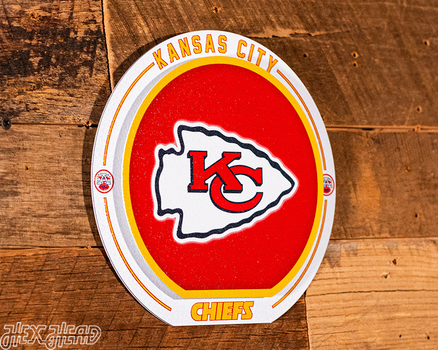 Kansas City Chiefs "Double Play" On the Shelf or on the Wall Art