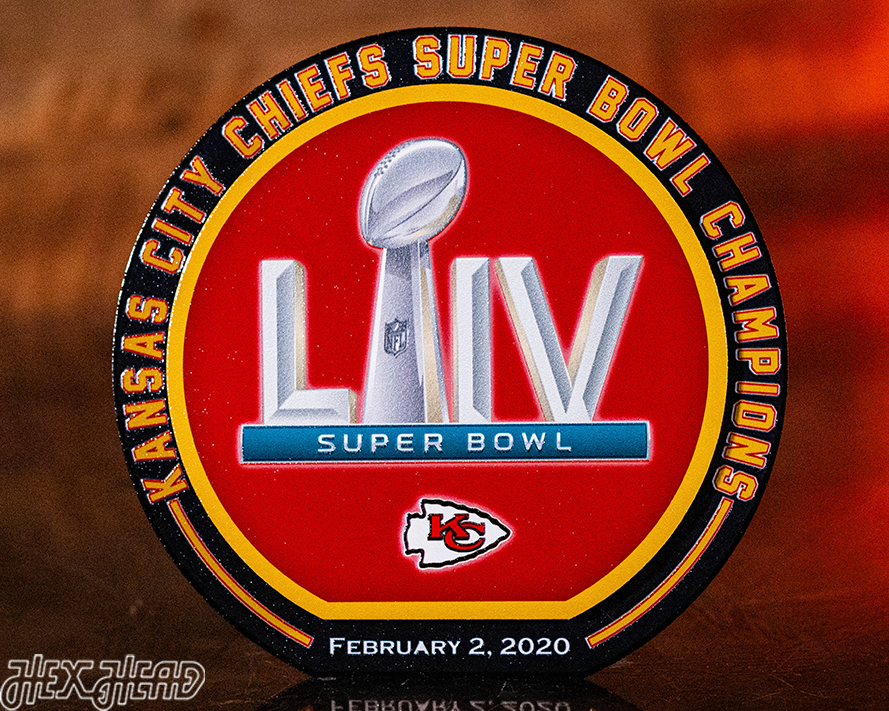 Kansas City Chiefs Super Bowl LIV "Double Play" On The Shelf or On The Wall