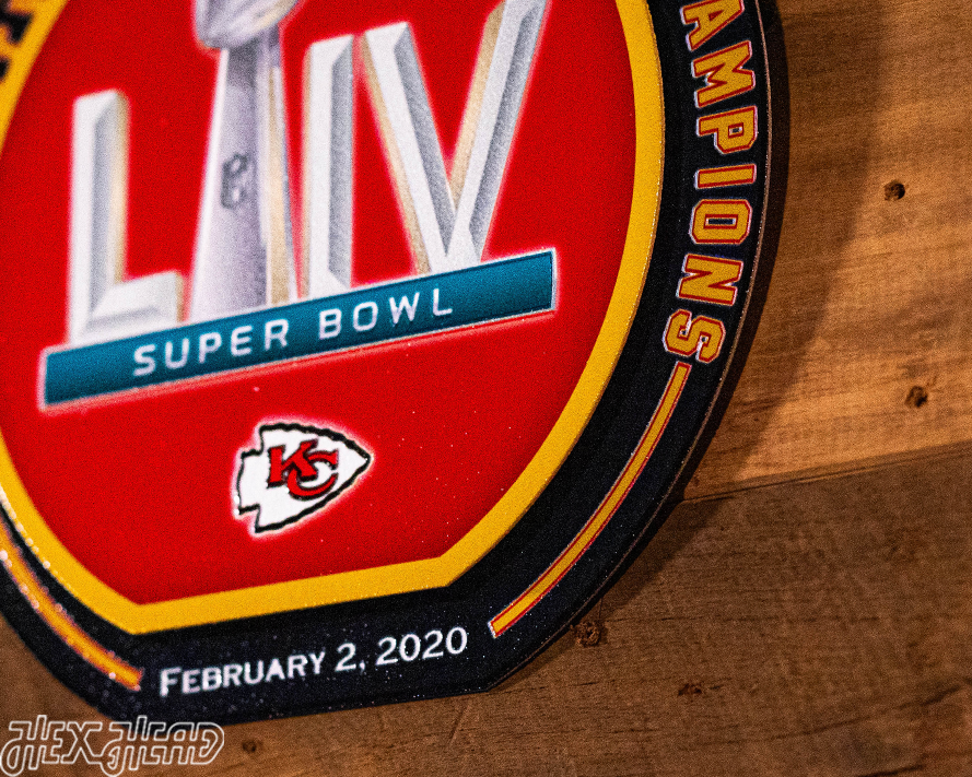 Kansas City Chiefs Super Bowl LIV "DOUBLE PLAY" On The Shelf or On The Wall