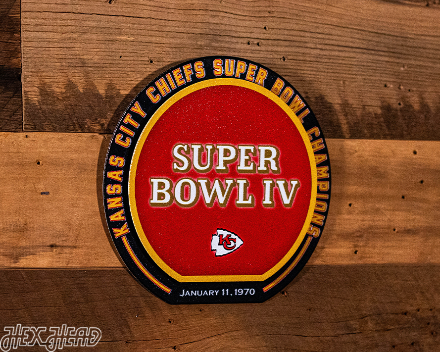 Kansas City Chiefs Super Bowl IV "DOUBLE PLAY" On The Shelf or On The Wall