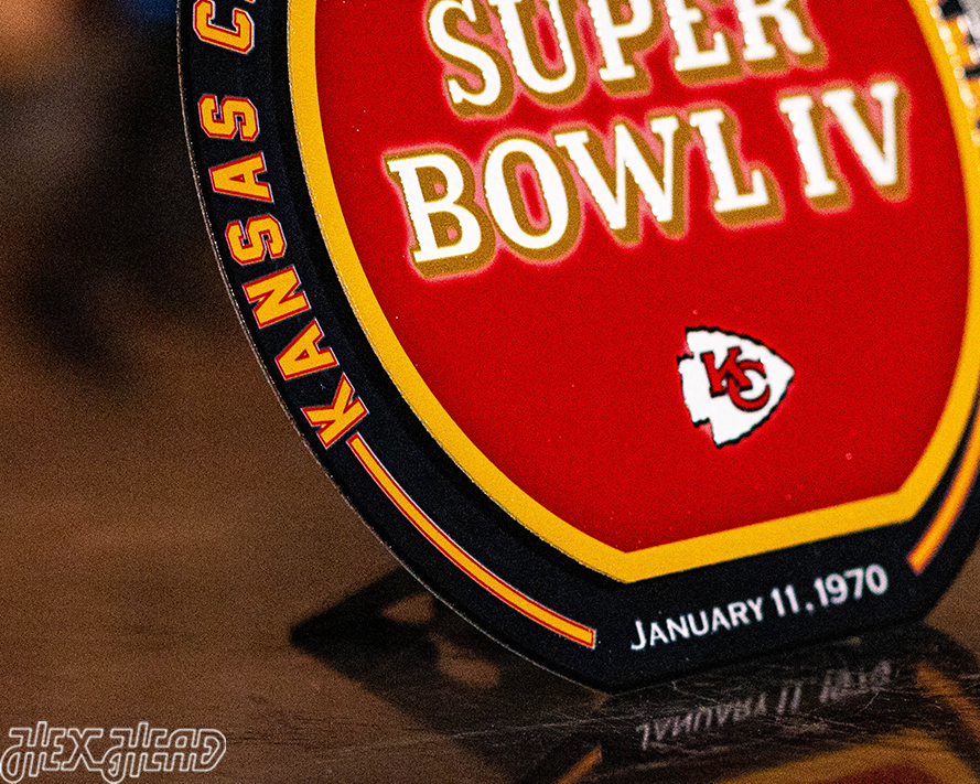 Kansas City Chiefs Super Bowl IV "DOUBLE PLAY" On The Shelf or On The Wall