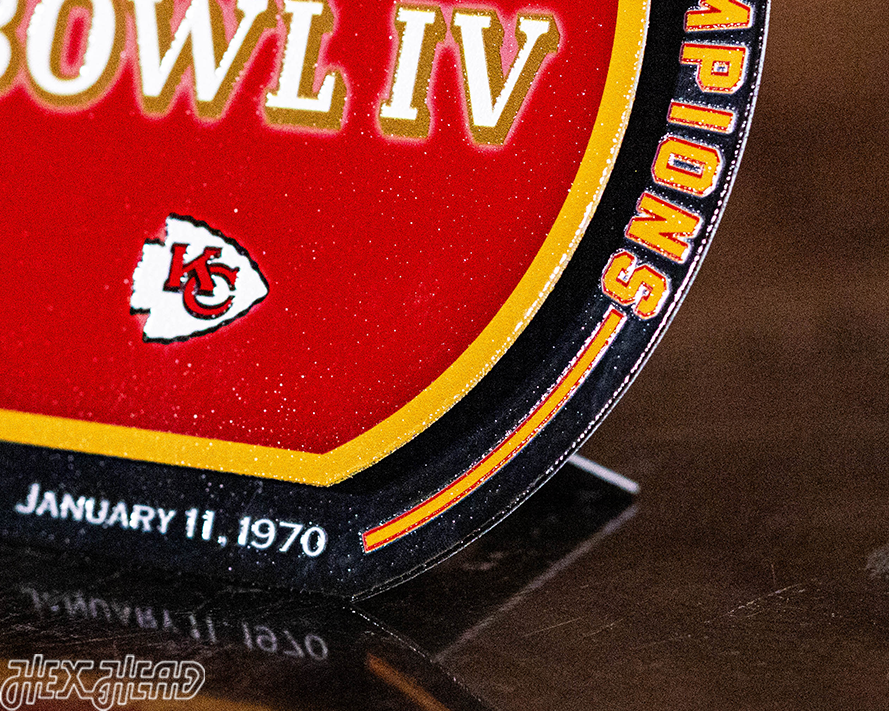 Kansas City Chiefs Super Bowl IV "DOUBLE PLAY" On The Shelf or On The Wall