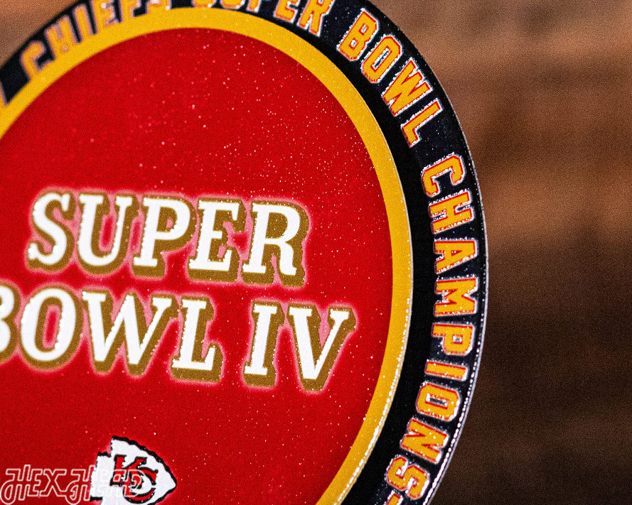 Kansas City Chiefs Super Bowl IV "DOUBLE PLAY" On The Shelf or On The Wall