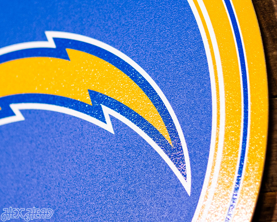 VARSITY Collection- Single Layer Los Angeles Chargers Metal Wall Art