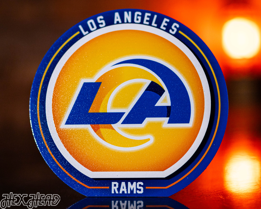Los Angeles Rams "Double Play" On the Shelf or on the Wall Art