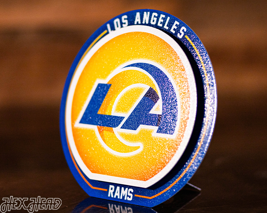 Los Angeles Rams "Double Play" On the Shelf or on the Wall Art