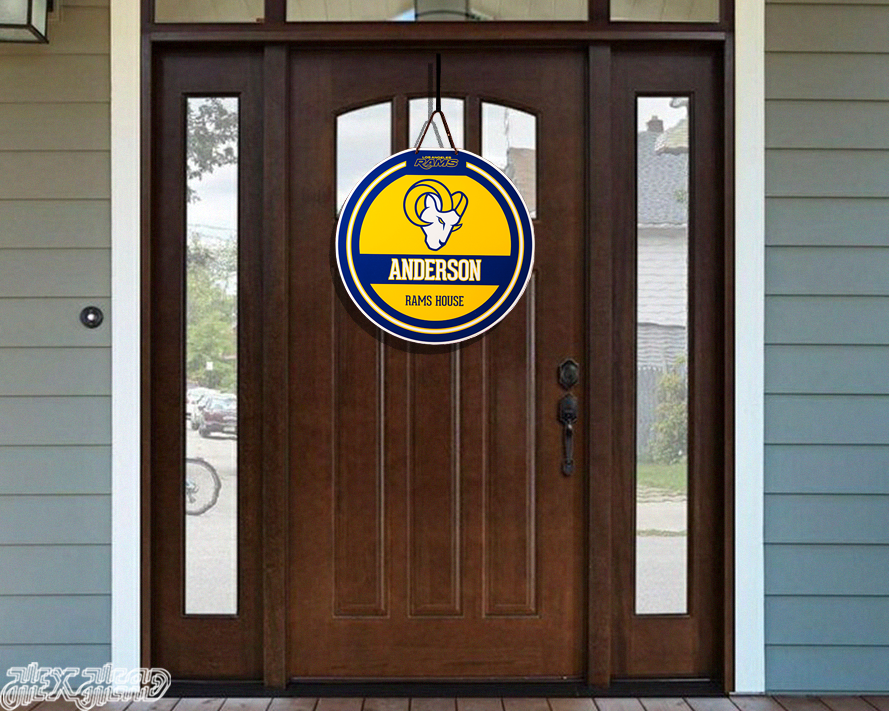 Los Angeles Rams Personalized Monogram Metal Art