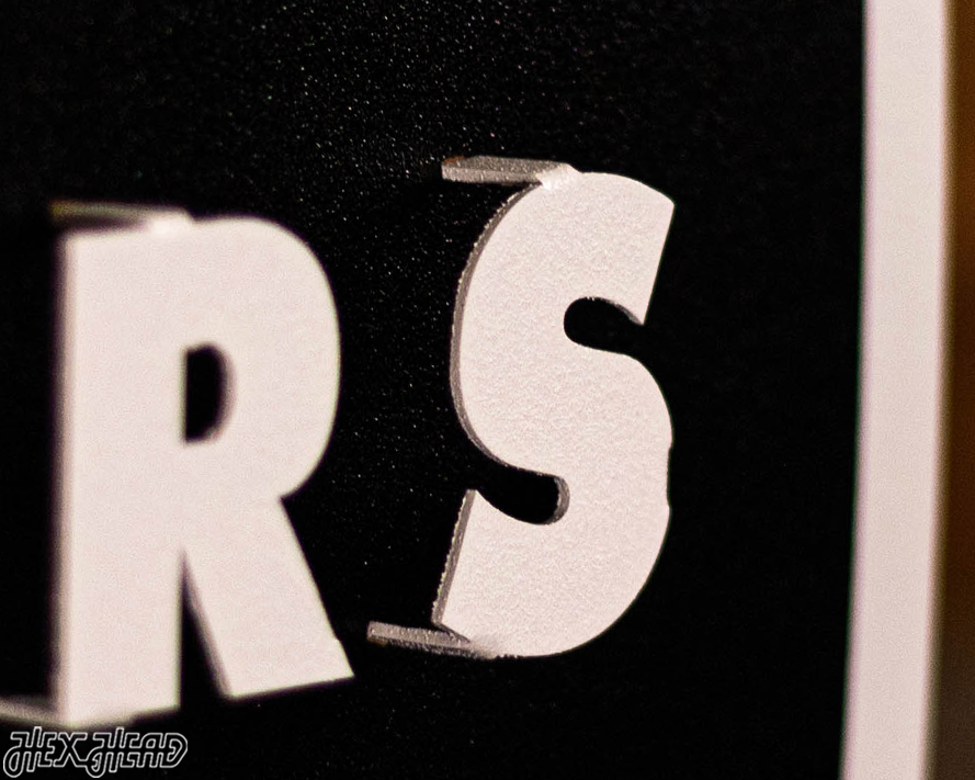 Las Vegas Raiders Shield 3D Vintage Metal Wall Art