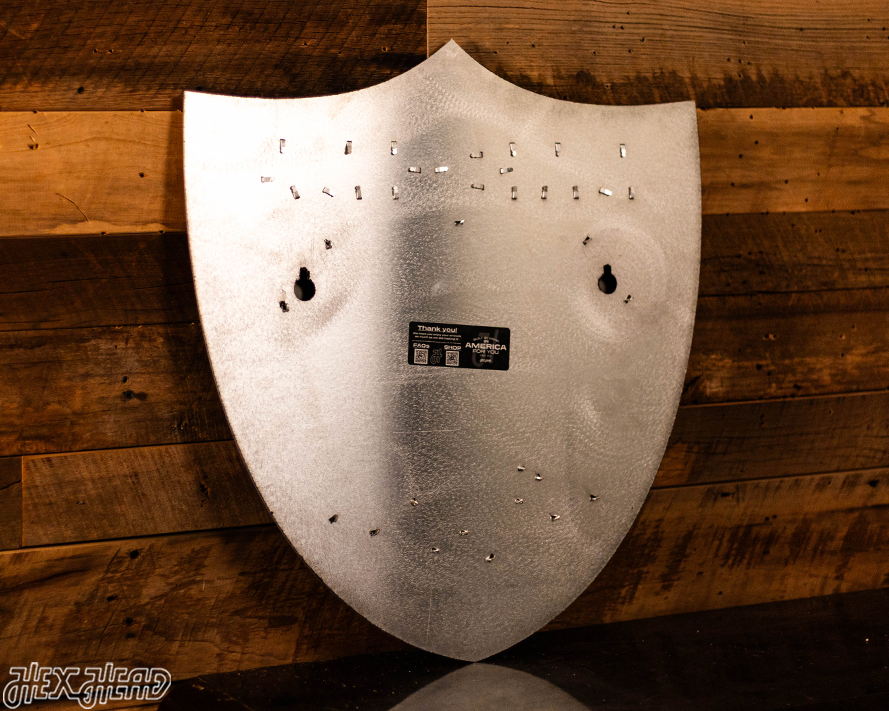 Las Vegas Raiders Shield 3D Vintage Metal Wall Art