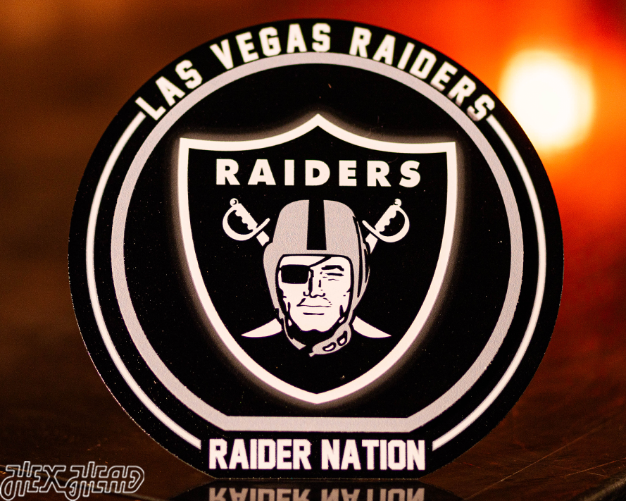 Las Vegas Raiders "Double Play" On the Shelf or on the Wall Art