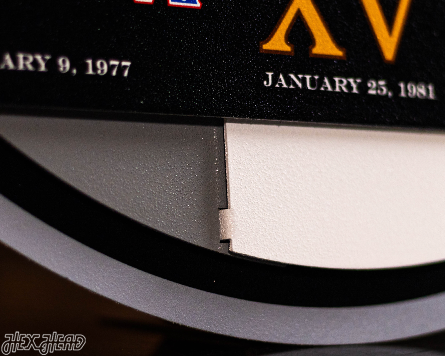 Las Vegas Raiders DYNASTY - Super Bowl Wins w/ Replaceable Icon Plate 3D Vintage Metal Wall Art