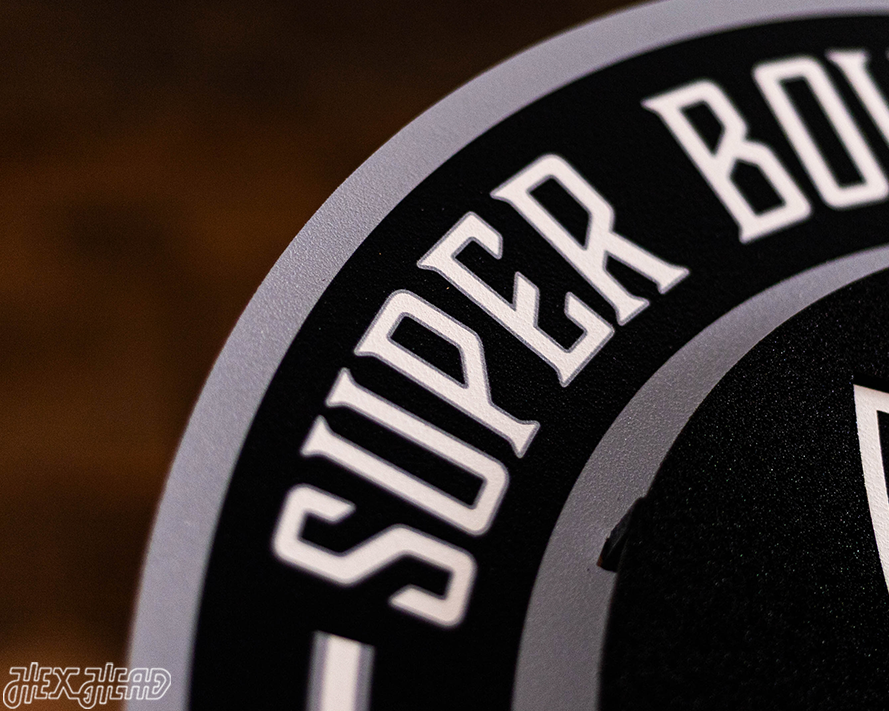 Las Vegas Raiders DYNASTY - Super Bowl Wins w/ Replaceable Icon Plate 3D Vintage Metal Wall Art