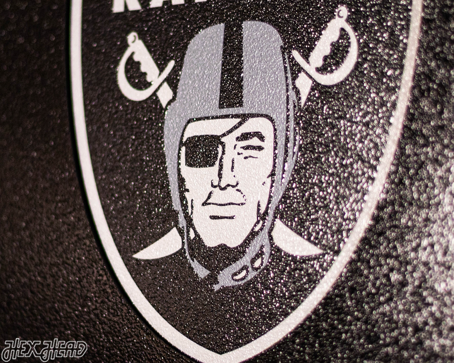 Las Vegas Raiders DYNASTY - Super Bowl Wins w/ Replaceable Icon Plate 3D Vintage Metal Wall Art