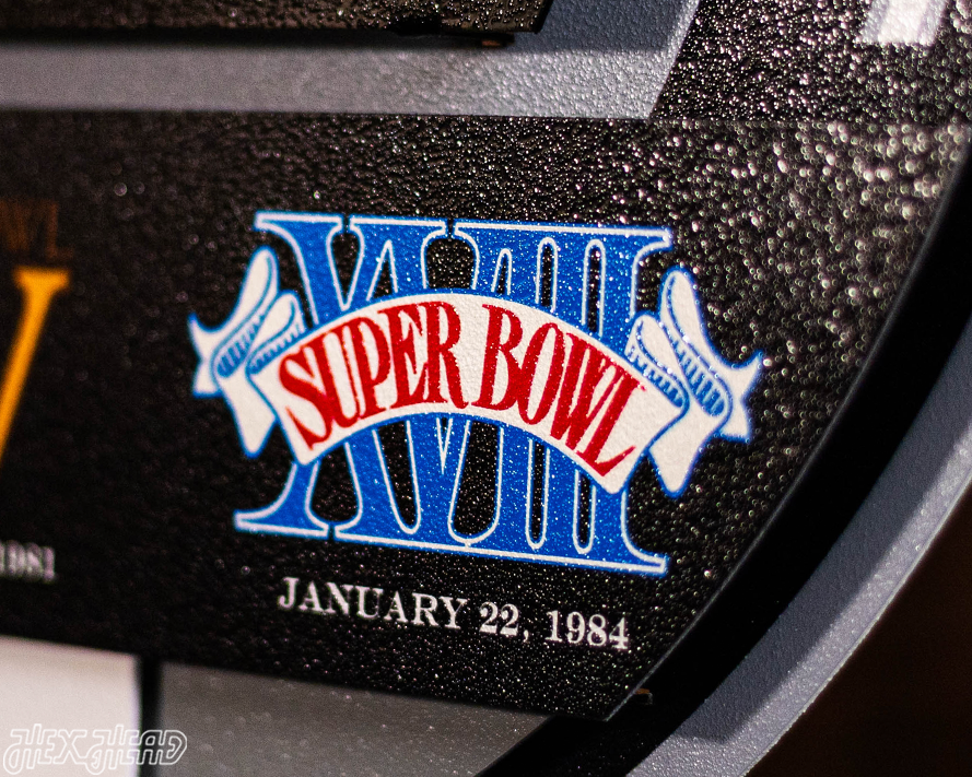 Las Vegas Raiders DYNASTY - Super Bowl Wins w/ Replaceable Icon Plate 3D Vintage Metal Wall Art