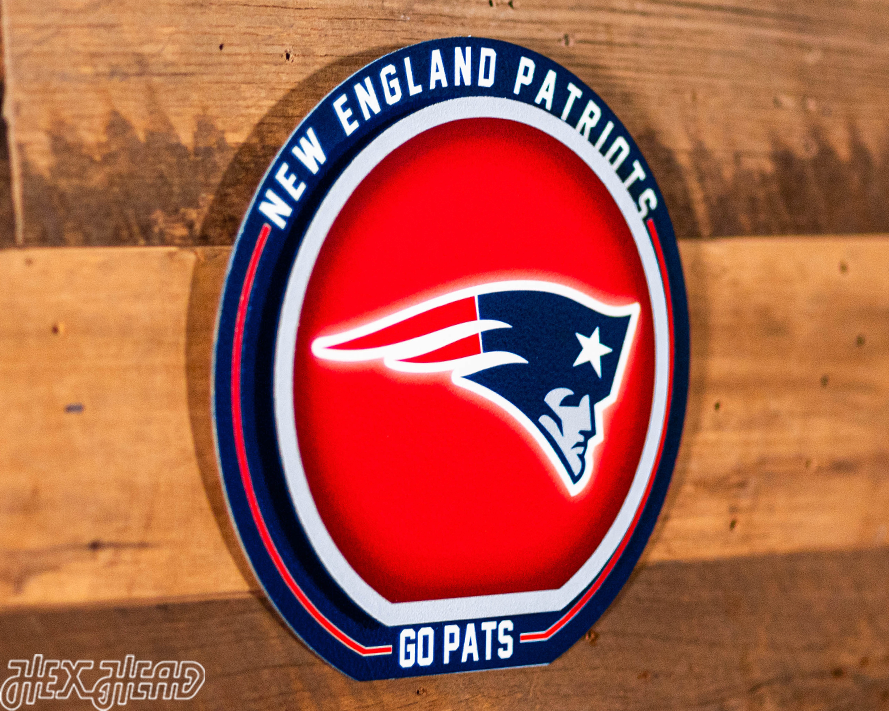 New England Patriots "Double Play" On the Shelf or on the Wall Art