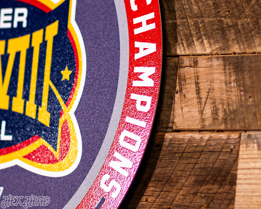 VARSITY Collection- Single Layer New England Patriots Super Bowl XXXVIII Metal Wall Art