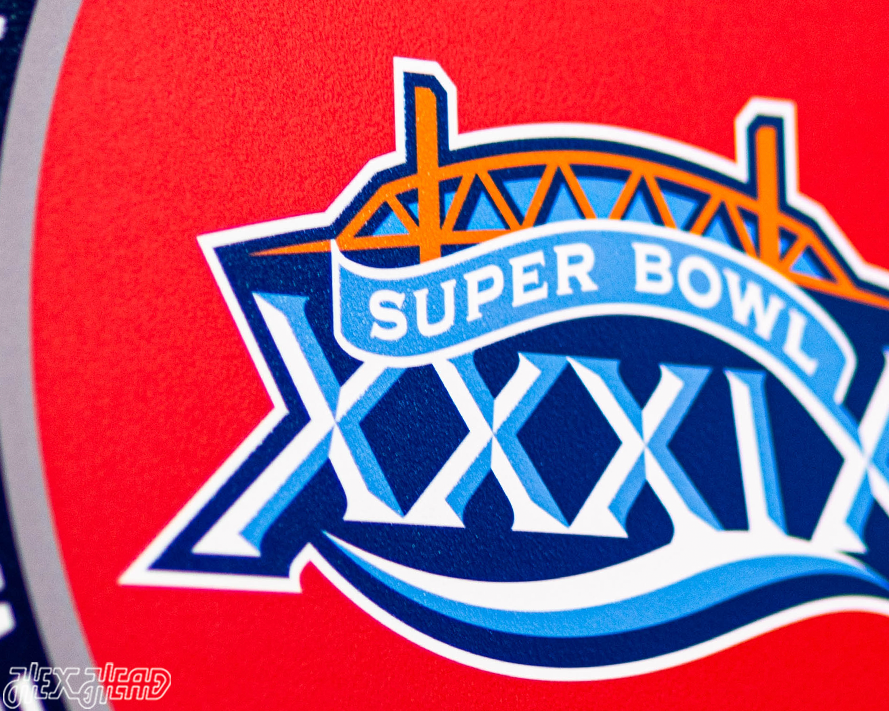 VARSITY Collection- Single Layer New England Patriots Super Bowl XXXIX Metal Wall Art