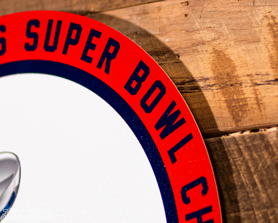 VARSITY Collection- Single Layer New England Patriots Super Bowl LIII Metal Wall Art