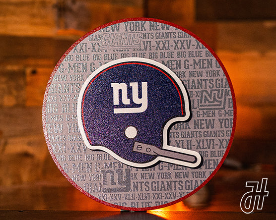 New York Giants Metal Wall Art – Hex Head Art