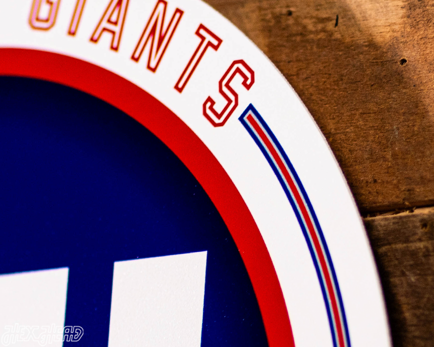 VARSITY Collection- Single Layer New York Giants Metal Wall Art