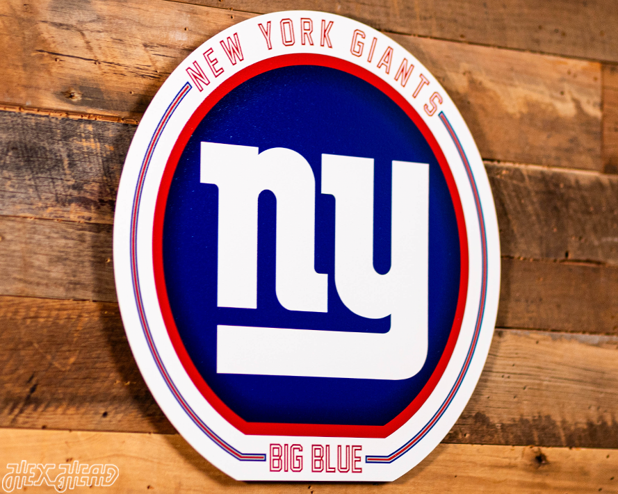 VARSITY Collection- Single Layer New York Giants Metal Wall Art