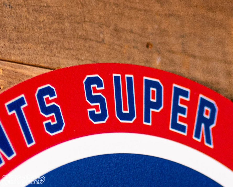 VARSITY Collection- Single Layer New York Giants Super Bowl XLII Metal Wall Art