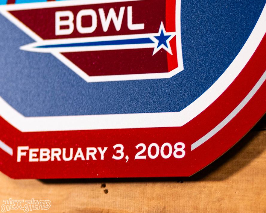 VARSITY Collection- Single Layer New York Giants Super Bowl XLII Metal Wall Art