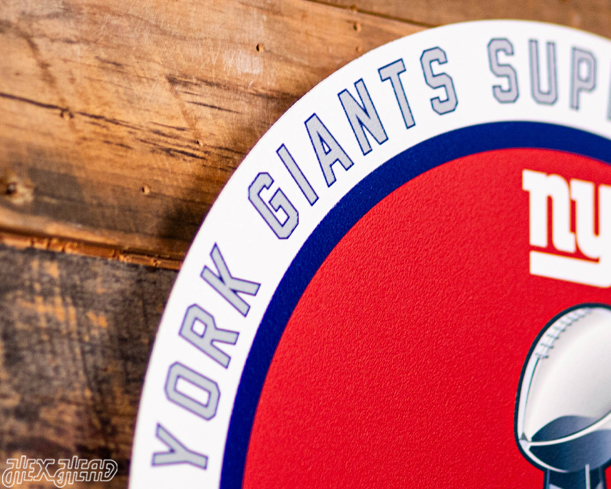 VARSITY Collection- Single Layer New York Giants Super Bowl XLVI Metal Wall Art