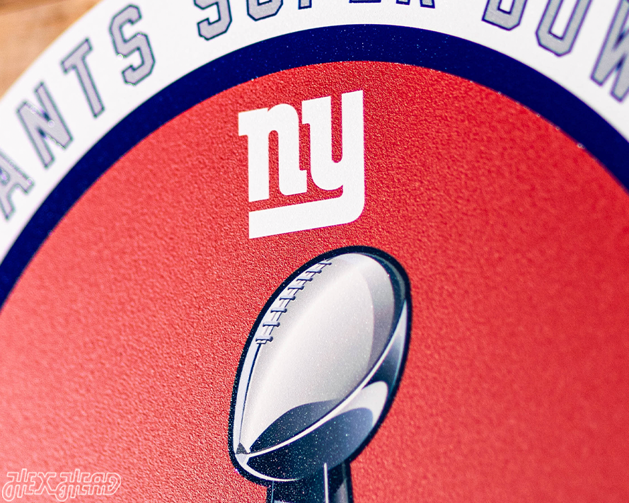 VARSITY Collection- Single Layer New York Giants Super Bowl XLVI Metal Wall Art