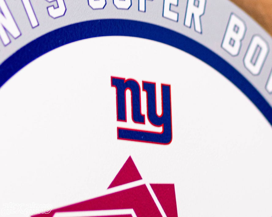 VARSITY Collection- Single Layer New York Giants Super Bowl XXI Metal Wall Art