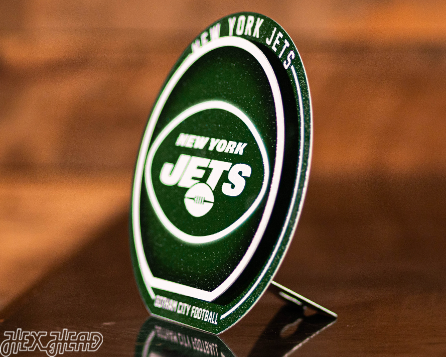 New York Jets "Double Play" On the Shelf or on the Wall Art