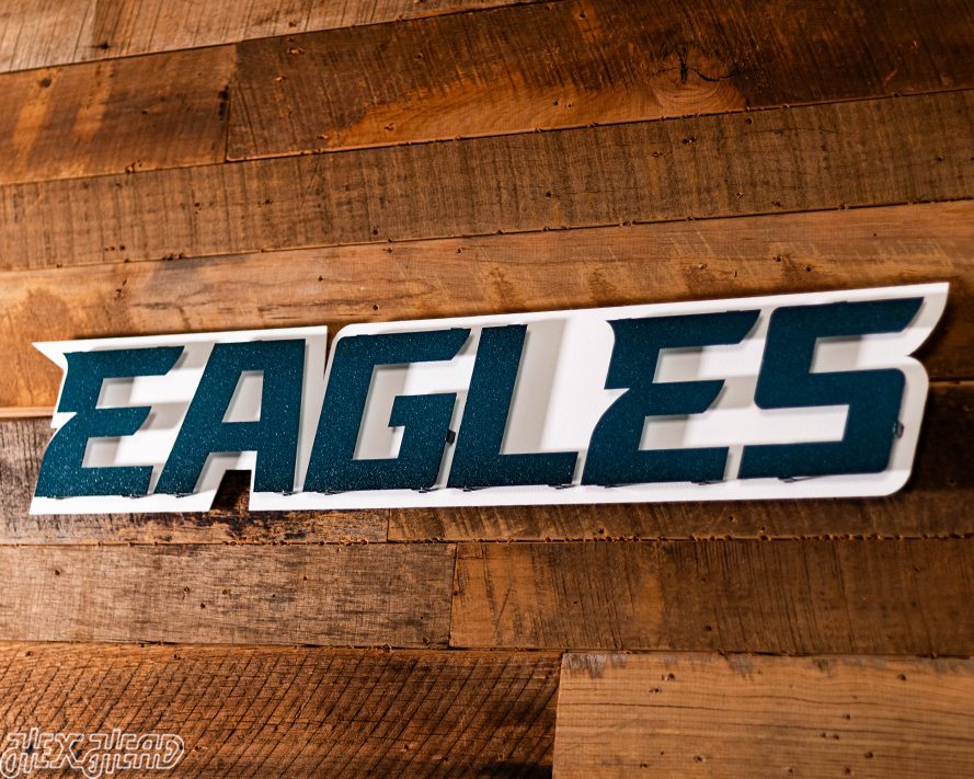 Philadelphia Eagles "EAGLES" 3D Vintage Metal Wall Art