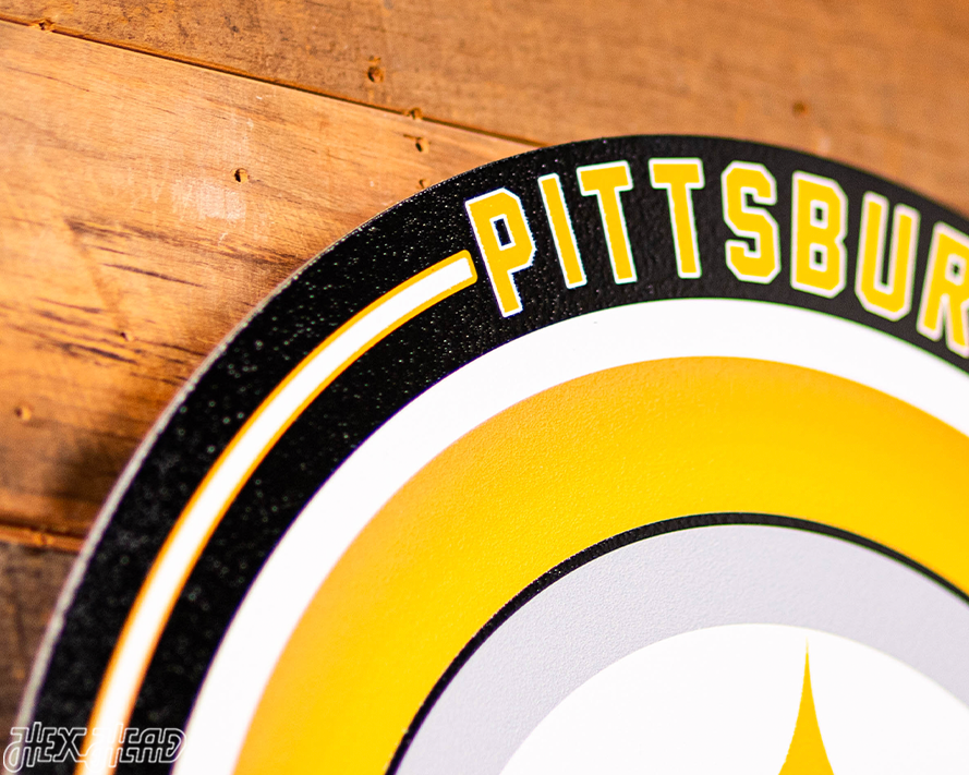 VARSITY Collection- Single Layer Pittsburgh Steelers Metal Wall Art