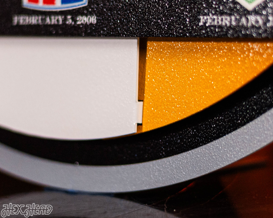 Pittsburgh Steelers DYNASTY - Super Bowl Wins w/ Replaceable Icon Plate 3D Vintage Metal Wall Art