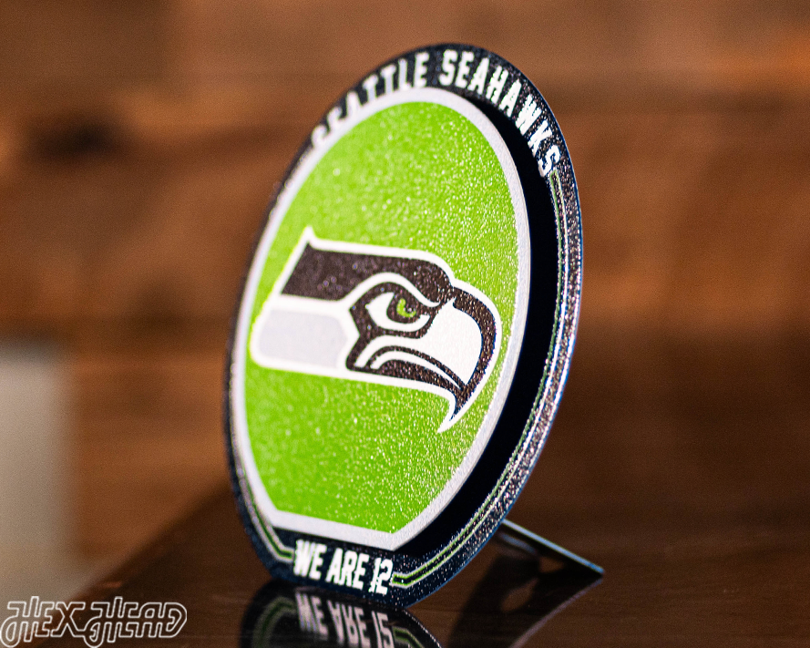 Seattle Seahawks "Double Play" On the Shelf or on the Wall Art