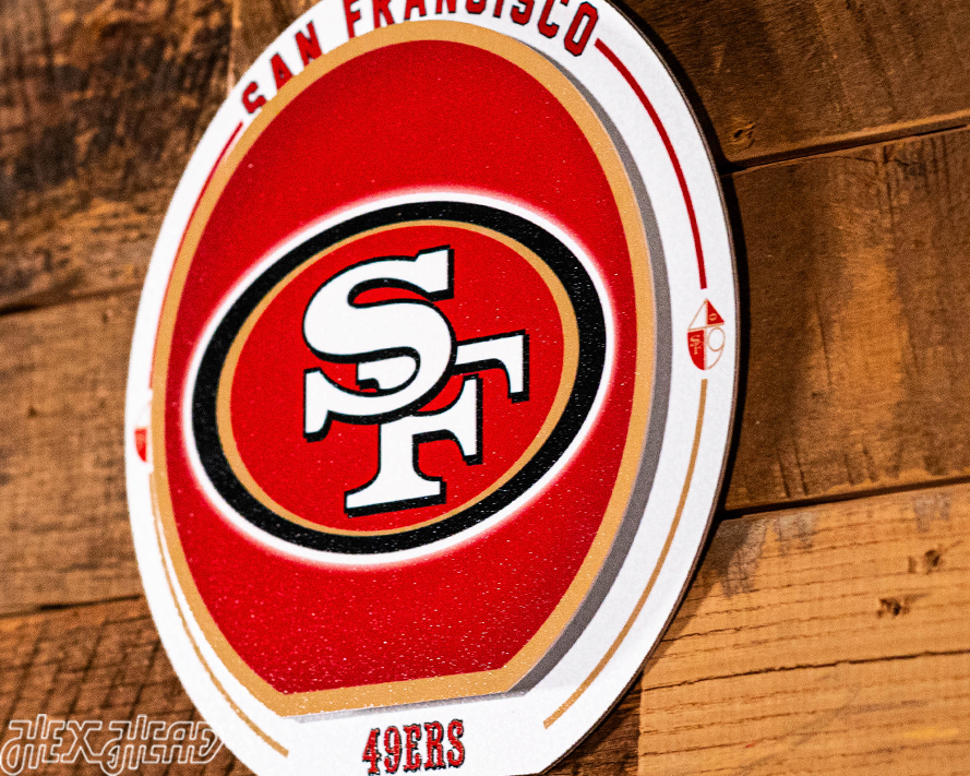 San Francisco 49ers "Double Play" On the Shelf or on the Wall Art