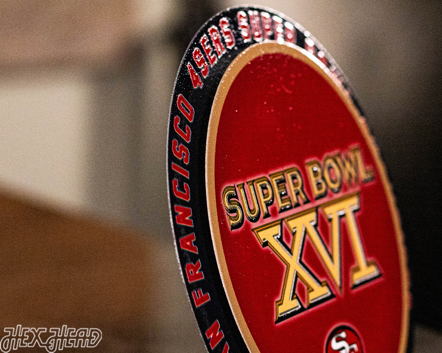 San Francisco 49ers Super Bowl XVI "DOUBLE PLAY" On The Shelf or On The Wall