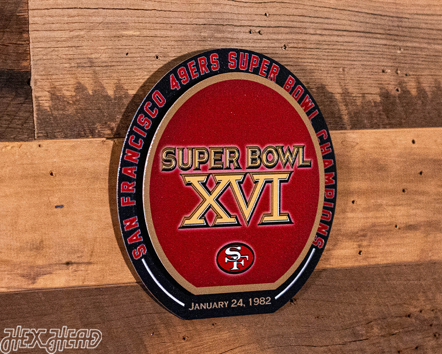 San Francisco 49ers Super Bowl XVI "DOUBLE PLAY" On The Shelf or On The Wall