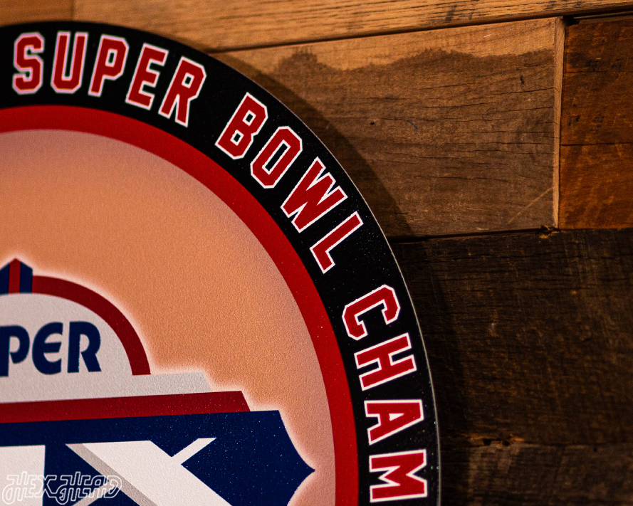 VARSITY Collection- SINGLE Layer Super Bowl XIX San Francisco 49ers Metal Wall Art